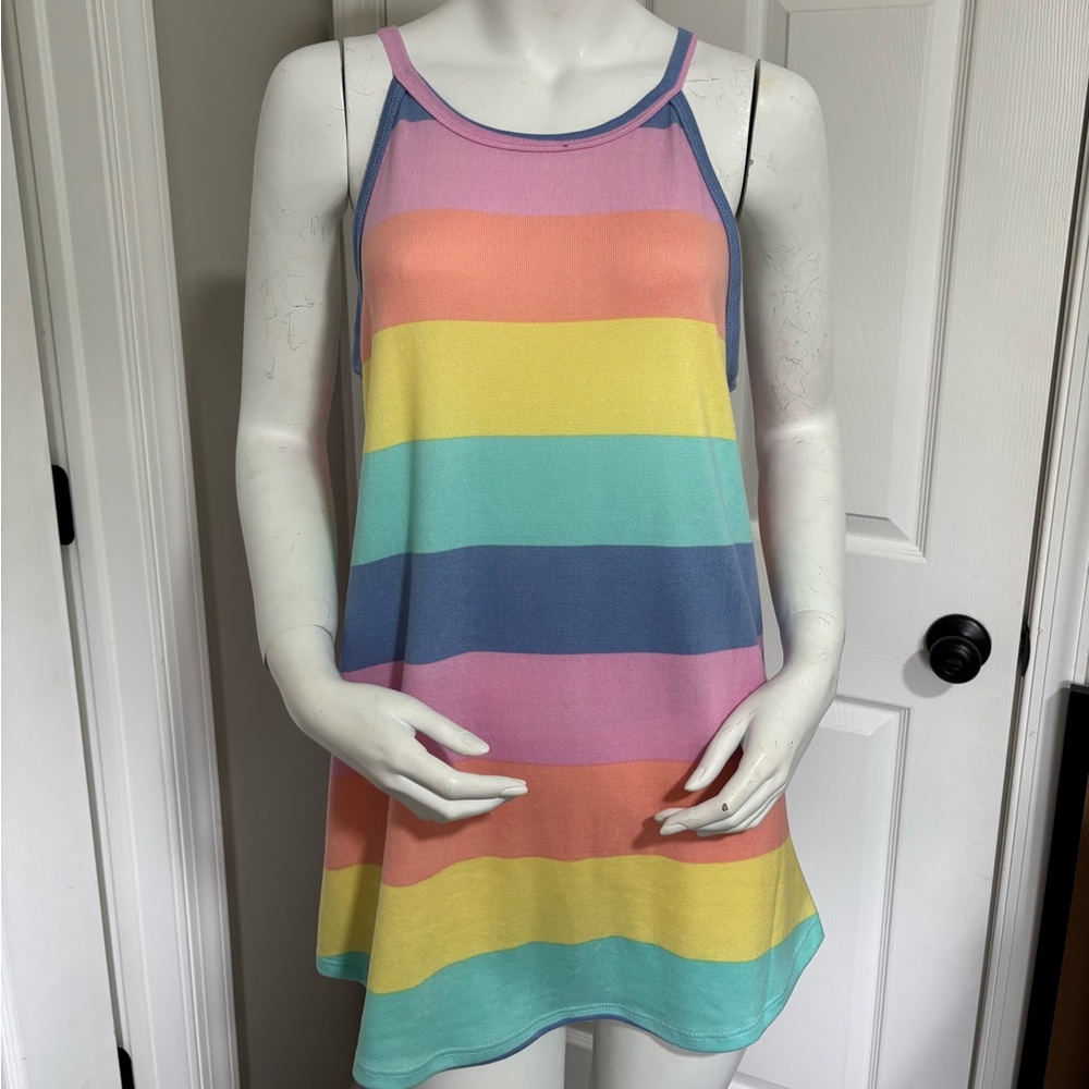 BomBom Pastel Striped Sleeveless top
